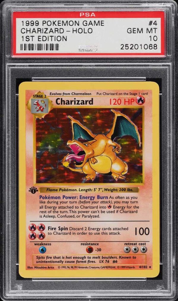 Charizard 1st Edition Shadowless Base Set