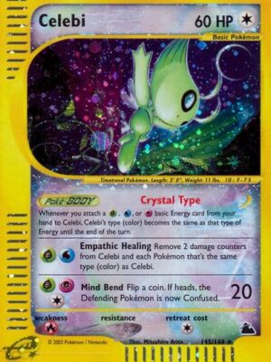 Celebi 145/144 - Skyridge Holofoil