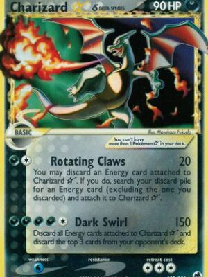 Charizard ★ δ 100/101 - Dragon Frontiers Holofoil