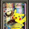 PSA 9 MINT No. 2 TRAINER 2016 Worlds TROPHY Pikachu FULL ART Pokemon Card 790