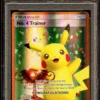 PSA 9 MINT No. 4 TRAINER 2017 Worlds TROPHY Pikachu FULL ART Pokemon Card 915 - Image 3