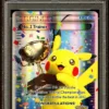 PSA 9 MINT No. 2 TRAINER 2016 Worlds TROPHY Pikachu FULL ART Pokemon Card 790 - Image 2